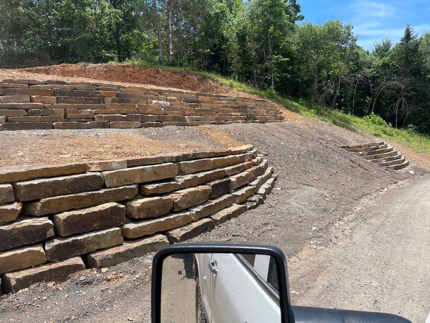 Beam Rock — installed natural stone project