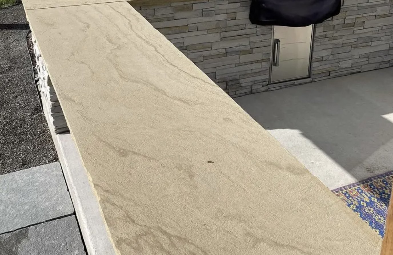 Colorado Brown Water Jetted natural stone — Dimensional Cut Material