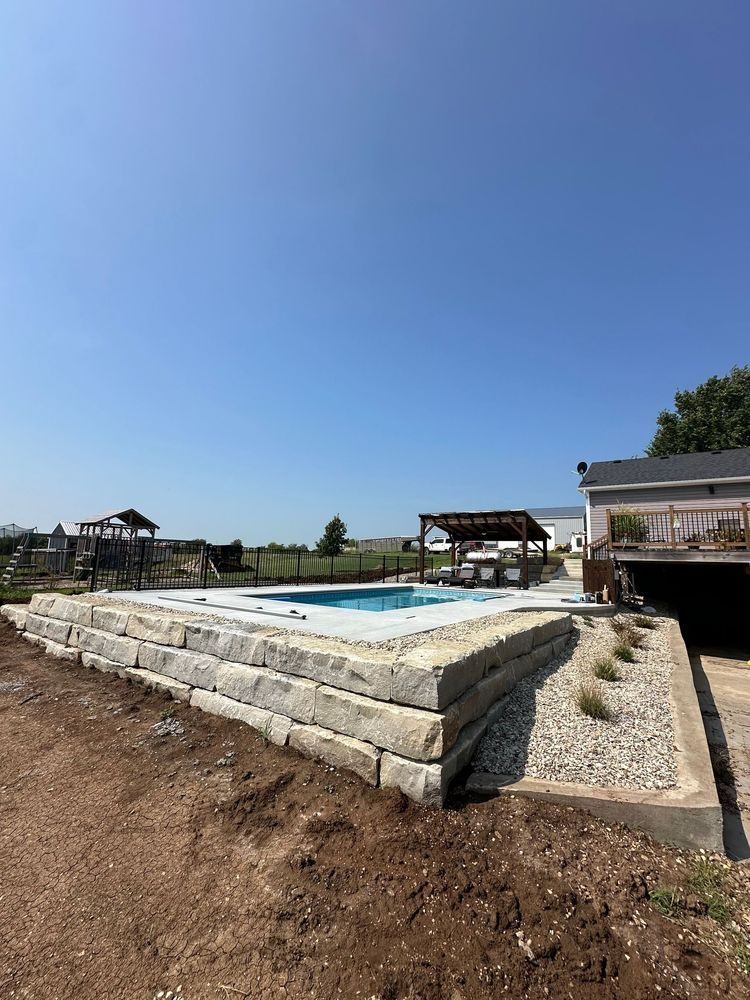 Dover Shell Grey Beams — natural stone project